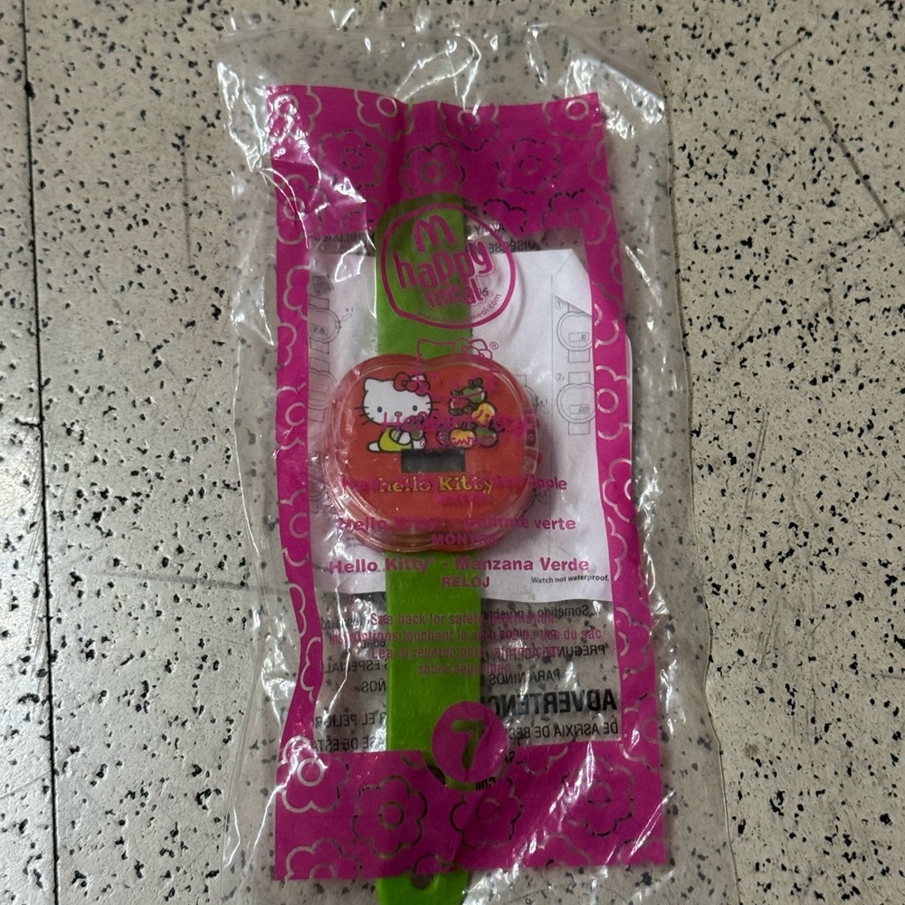 McDonald's Hello Kitty Pink and Green Toy